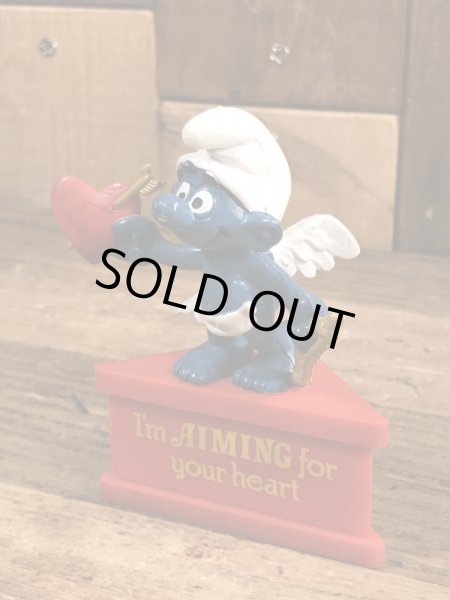 Smurf　ヴィンテージ　PVCフィギュア　メッセージ　70’s