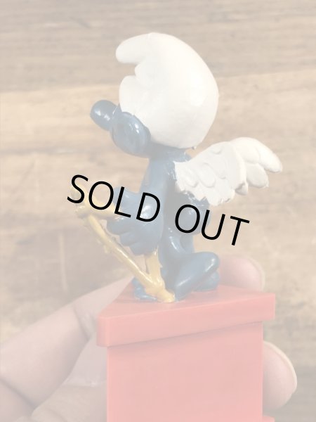 スマーフ　ビンテージ　PVCフィギュア　台付き　70年代