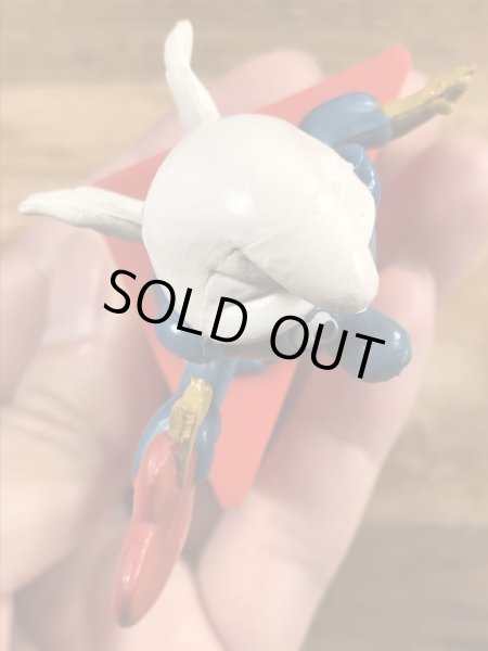 スマーフ　ビンテージ　PVCフィギュア　台付き　70年代