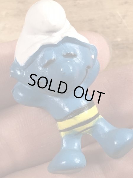 スマーフ　ビンテージ　PVCフィギュア　日向ぼっこ　70年代