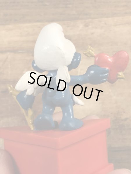 スマーフ　ビンテージ　PVCフィギュア　台付き　70年代