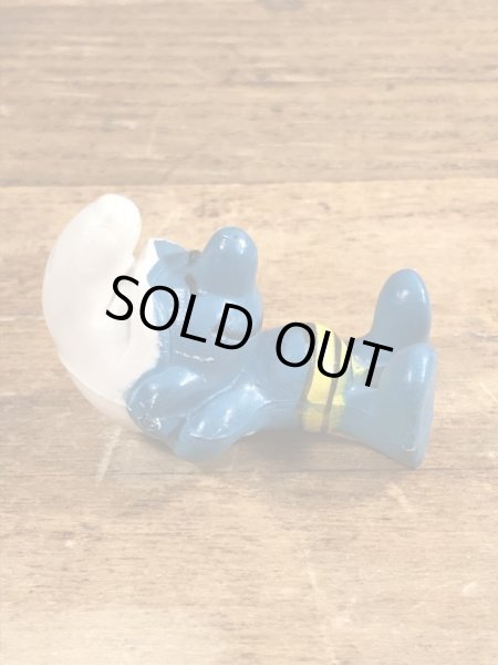 スマーフ　ビンテージ　PVCフィギュア　日向ぼっこ　70年代