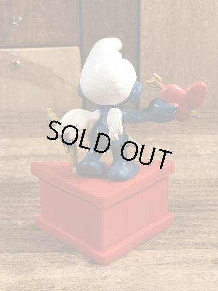 Smurf　ヴィンテージ　PVCフィギュア　メッセージ　70’s