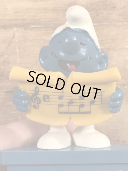 スマーフ　ビンテージ　PVCフィギュア　メッセージ　70年代