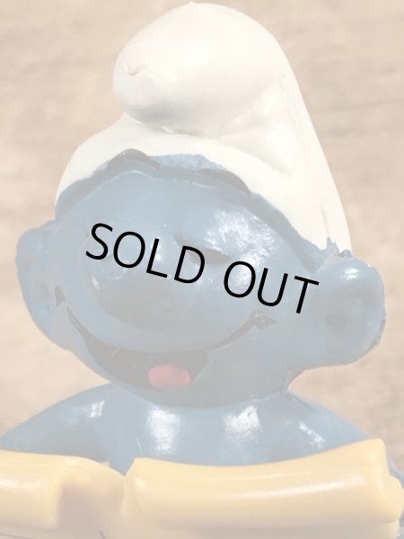 スマーフ　ビンテージ　PVCフィギュア　メッセージ　70年代