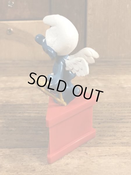 Smurf　ヴィンテージ　PVCフィギュア　メッセージ　70’s