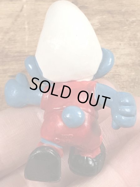 スマーフ　ビンテージ　PVCフィギュア　サッカー　70年代