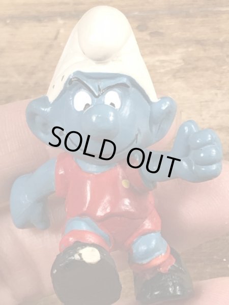 スマーフ　ビンテージ　PVCフィギュア　サッカー　70年代