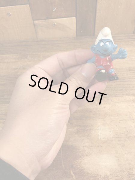 Smurf　ヴィンテージ　PVCフィギュア　サッカー　70’s