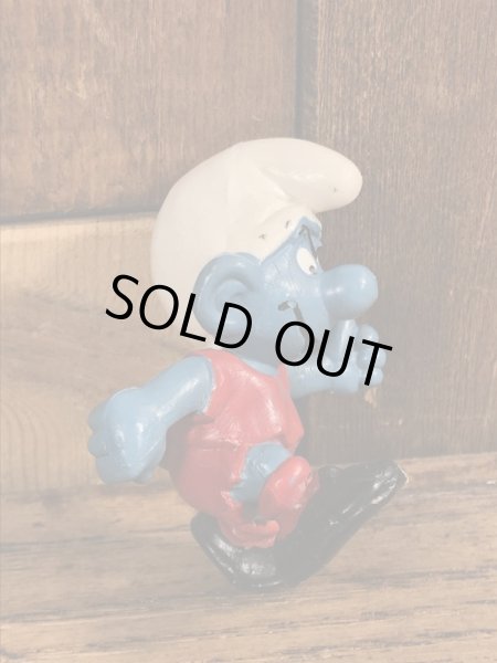 スマーフ　ビンテージ　PVCフィギュア　サッカー　70年代