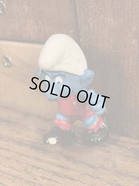 スマーフ　ビンテージ　PVCフィギュア　サッカー　70年代