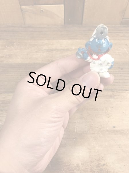 70’sの医者のスマーフのヴィンテージのPVC製フィギュア