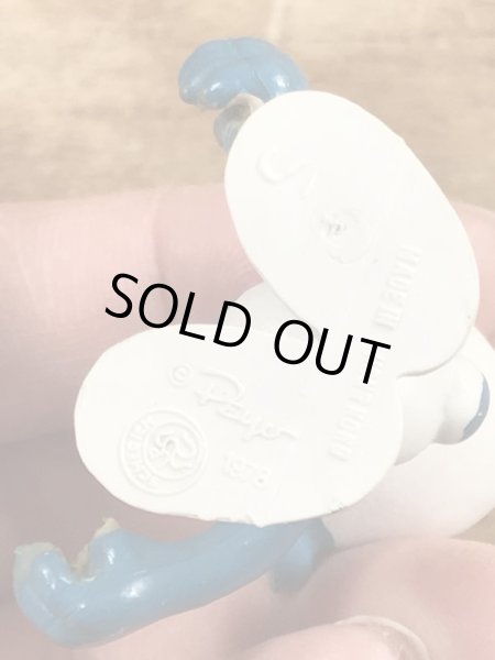 70’sのヴィンテージのスマーフのPVC製フィギュア