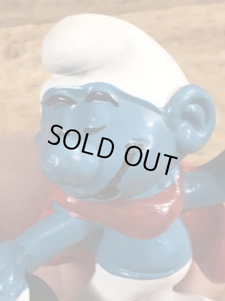 70年代頃のマジシャンのスマーフのビンテージのPVCフィギュア