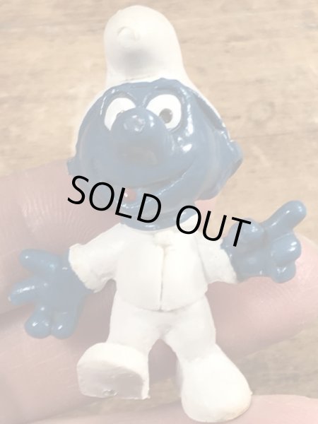 60年代頃のアストロノーツのスマーフのビンテージのPVCフィギュア