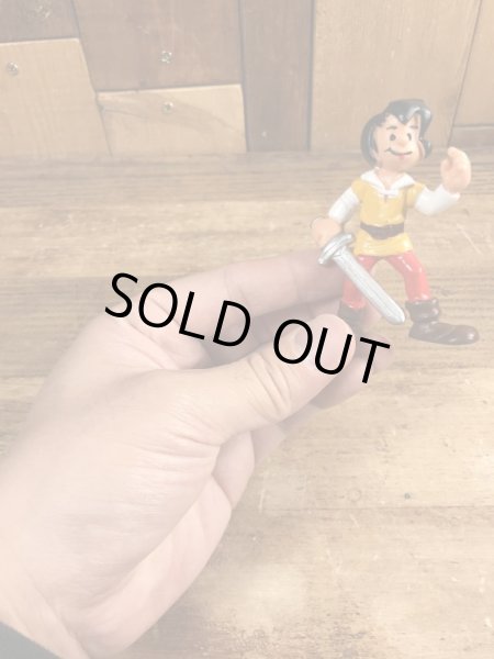 70’sのSmurfのジョアンのヴィンテージのPVC製フィギュア