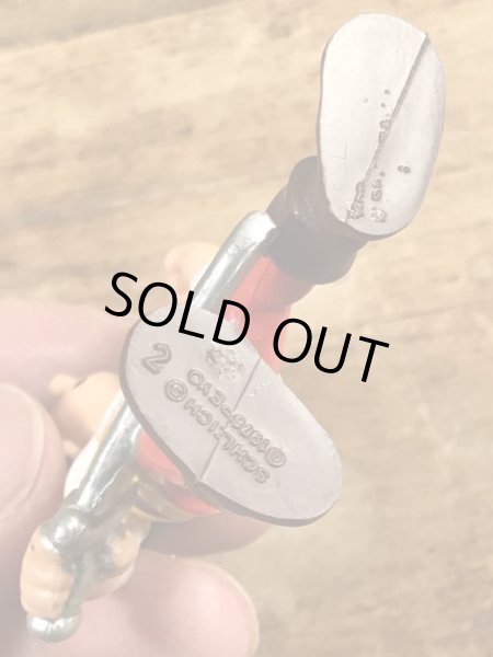 70’sのSmurfのジョアンのヴィンテージのPVC製フィギュア