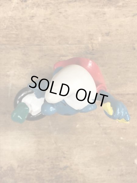 70年代頃のマジシャンのスマーフのビンテージのPVCフィギュア