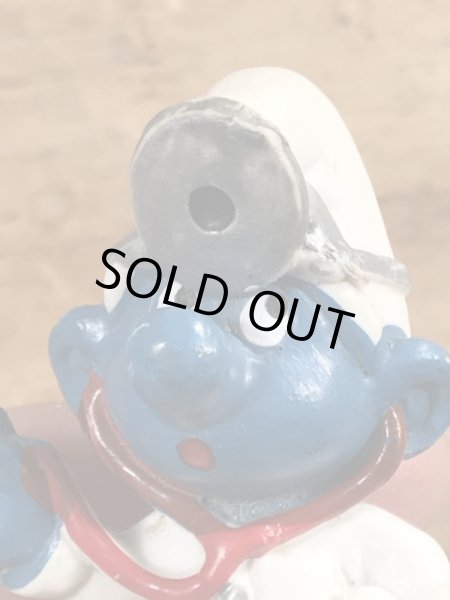 70年代頃のドクターのスマーフのビンテージのPVCフィギュア