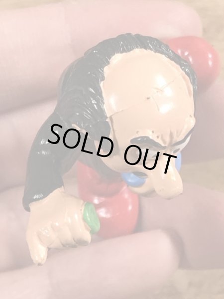 80年代頃のスマーフのガーガメルのビンテージのPVCフィギュア