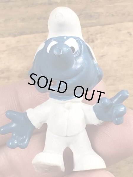 60年代頃のアストロノーツのスマーフのビンテージのPVCフィギュア