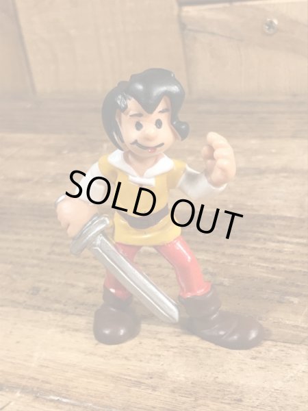 70’sのSmurfのジョアンのヴィンテージのPVC製フィギュア