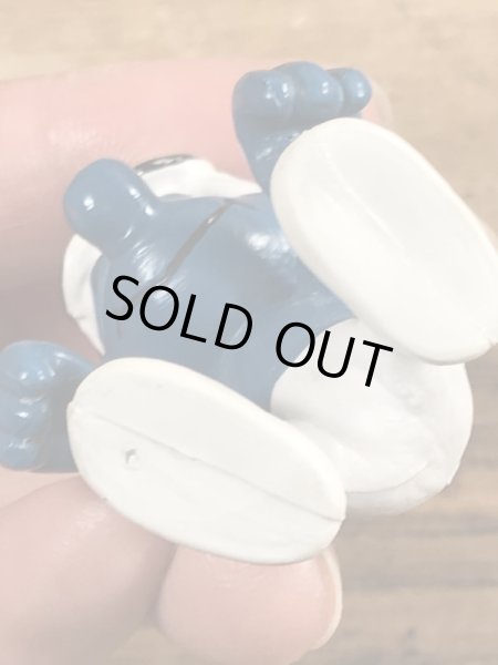 70’sのゴーグルをしたスーパースマーフのヴィンテージのPVC製フィギュア