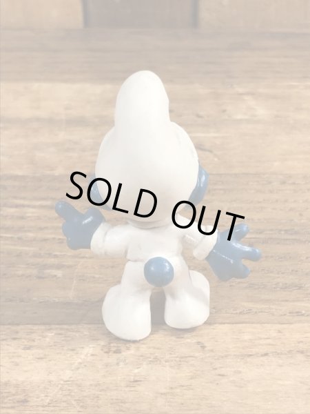 60’sのアストロノーツのSmurfのヴィンテージのPVC製フィギュア