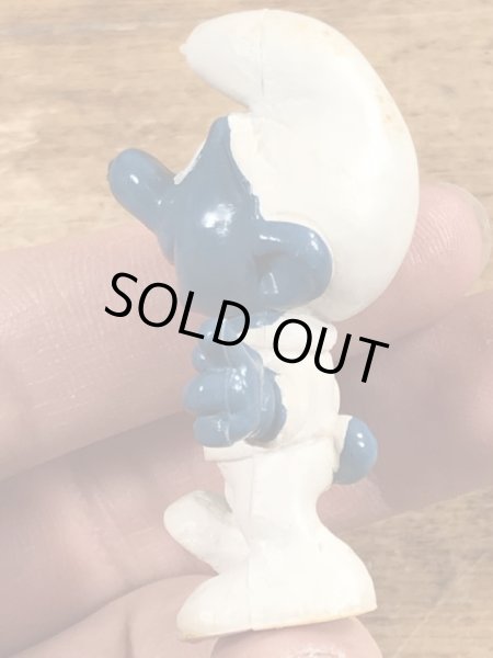 60’sのアストロノーツのスマーフのヴィンテージのPVC製フィギュア