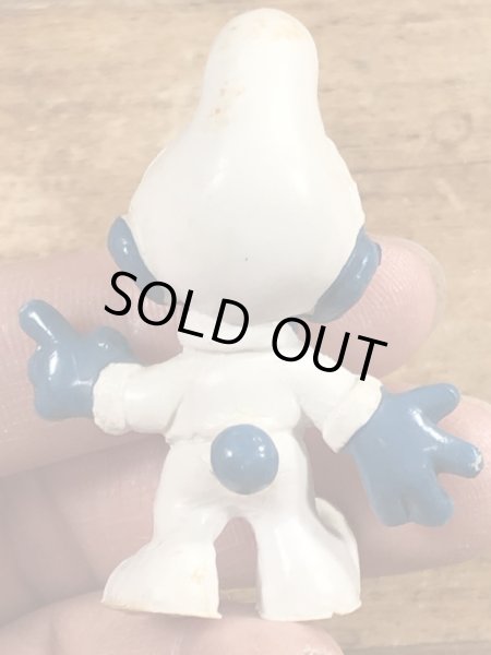 60年代頃のアストロノーツのスマーフのビンテージのPVCフィギュア