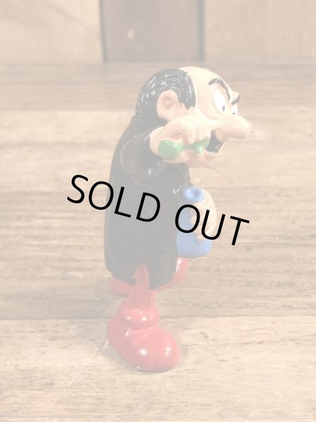 80年代頃のスマーフのガーガメルのビンテージのPVCフィギュア