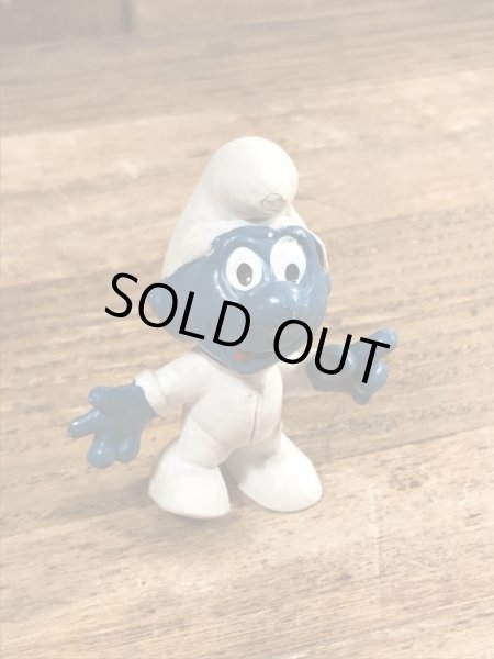 60年代頃のアストロノーツのスマーフのビンテージのPVCフィギュア