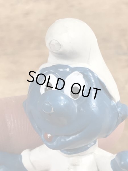 60年代頃のアストロノーツのスマーフのビンテージのPVCフィギュア