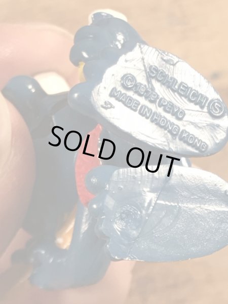 70’sの体を洗っているスマーフのヴィンテージのPVC製フィギュア