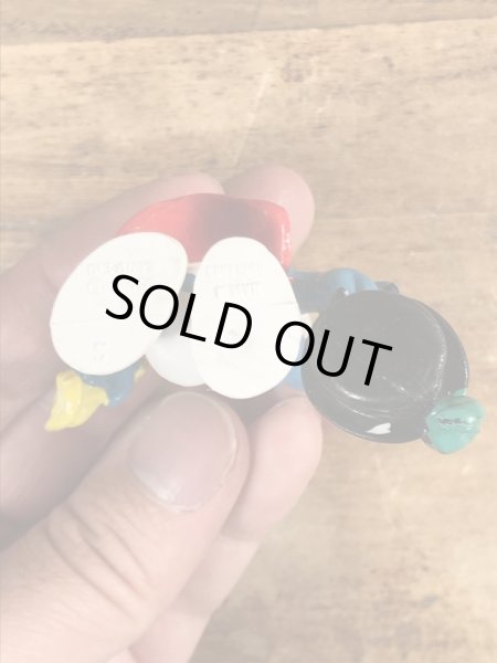 70’sのマジシャンのスマーフのヴィンテージのPVC製フィギュア