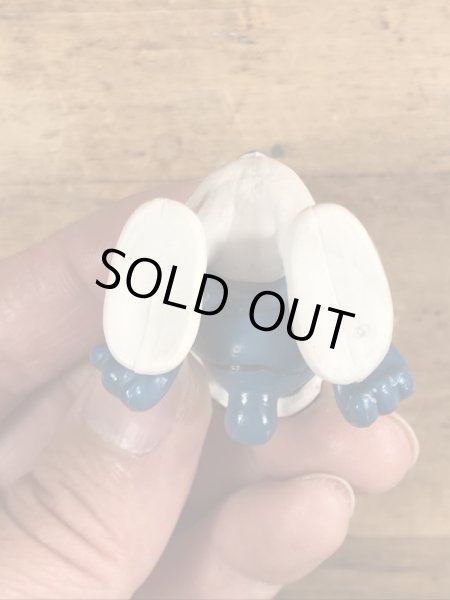 70’sのゴーグルをしたスーパースマーフのヴィンテージのPVC製フィギュア