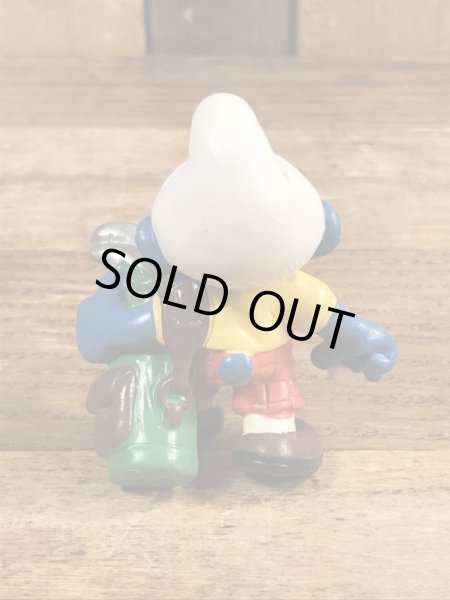 90’sのゴルフをしているSmurfのヴィンテージのPVC製フィギュア