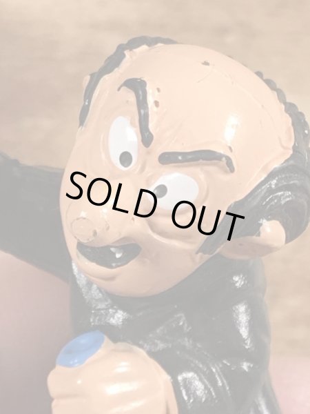 80年代頃のスマーフのガーガメルのビンテージのPVCフィギュア