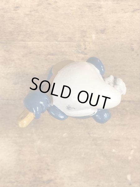 70年代頃のお風呂に入っているスマーフのビンテージのPVCフィギュア