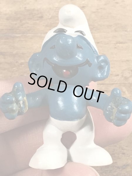 70年代頃のビンテージのスマーフのPVCフィギュア