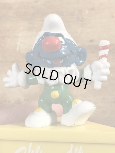 70年代頃のピエロのスマーフのビンテージのPVCフィギュア