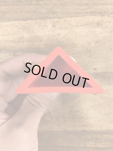 70’sのプレゼントを持ったスマーフのヴィンテージの台座付きPVC製フィギュア