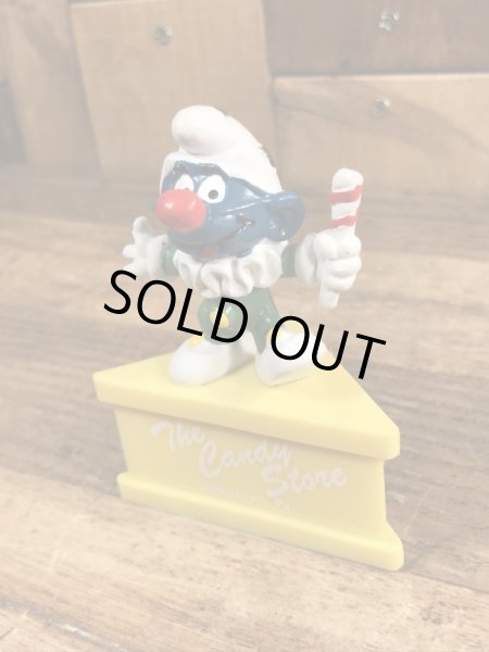 70’sのピエロのスマーフのヴィンテージのPVC製フィギュア