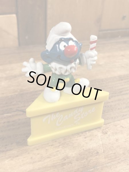 70年代頃のピエロのスマーフのビンテージのPVCフィギュア