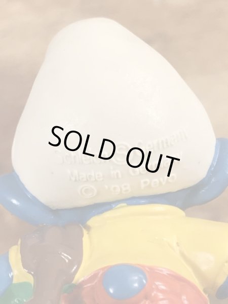 80年代頃のゴルフをしているスマーフのビンテージのPVCフィギュア