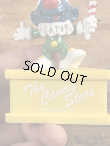 70’sのピエロのスマーフのヴィンテージのPVC製フィギュア