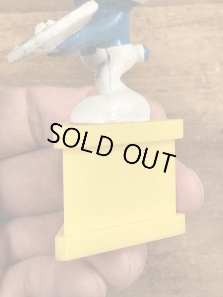 70’sのペインターのスマーフのヴィンテージのPVC製フィギュア