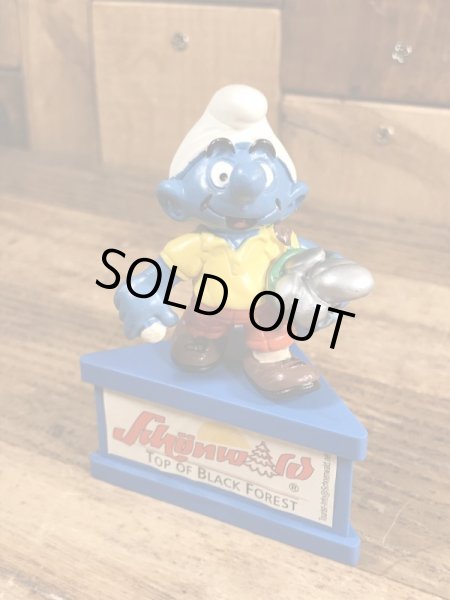 80’sのゴルフをしているスマーフのヴィンテージのPVC製フィギュア