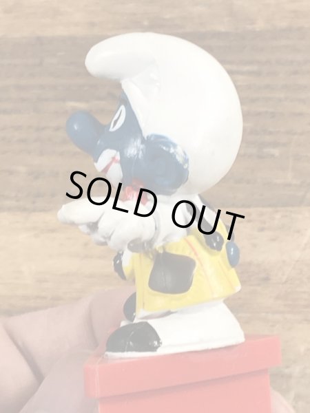 70年代頃のピエロのスマーフのビンテージのPVCフィギュア