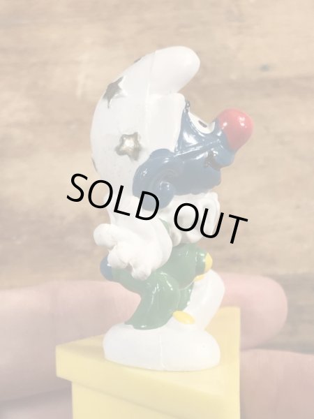 70年代頃のピエロのスマーフのビンテージのPVCフィギュア